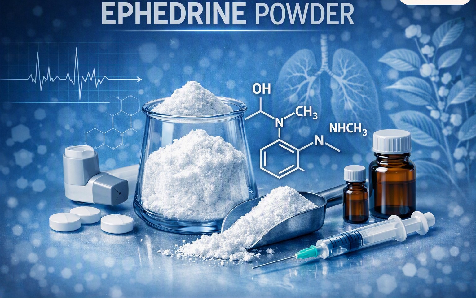 Ephedrine powder medical use